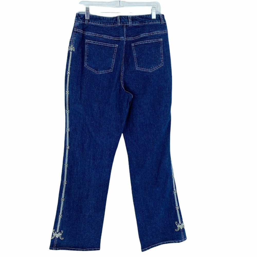 New Mark Zunino Jeans 14 QVC Stretch Denim Wide - Picture 2 of 8